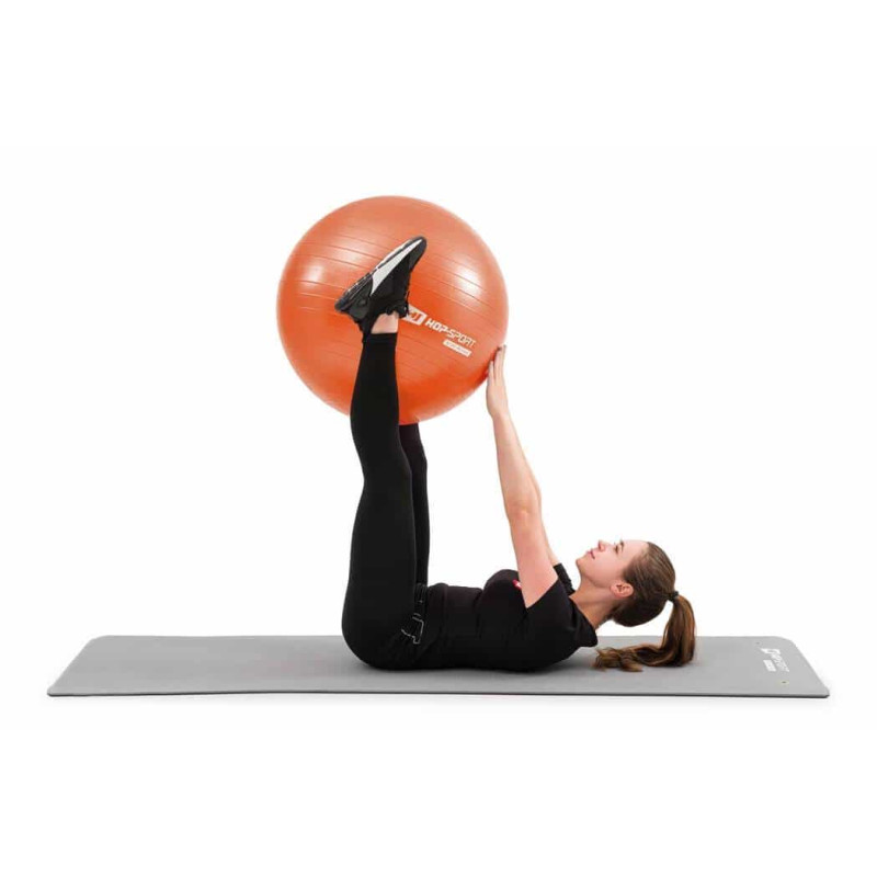 Фітбол Hop-Sport 65 см Orange з насосом