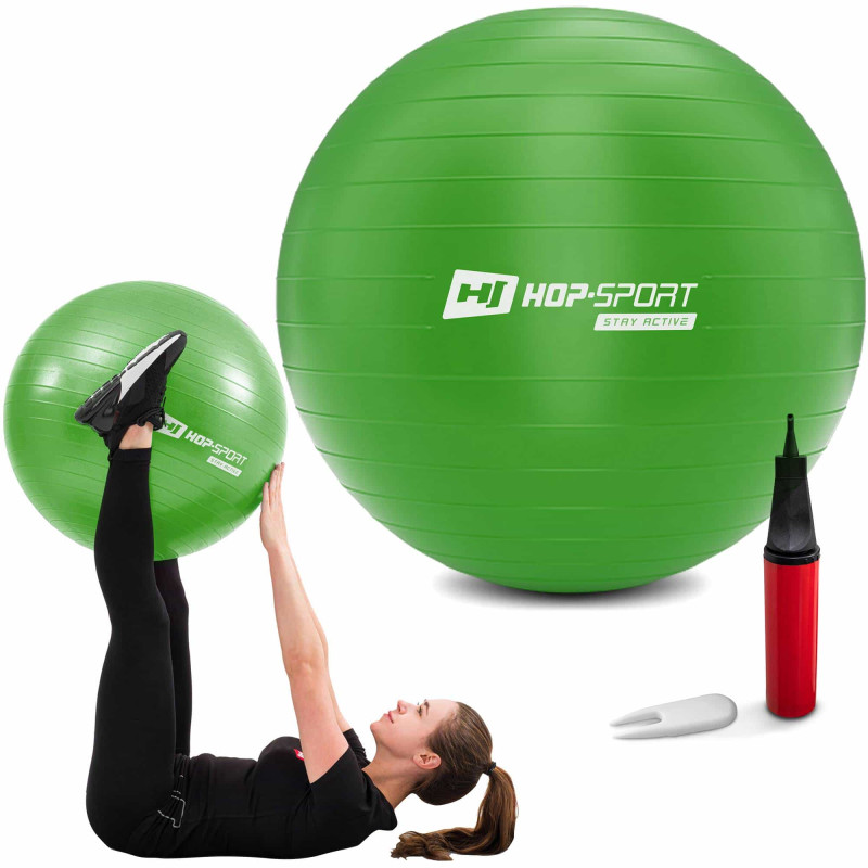 Фітбол Hop-Sport 85 см Green з насосом