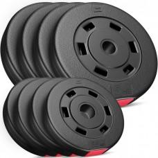 Набор композитных дисков Hop-Sport Premium B-30 (4 х 5 кг; 4 х 2,5 кг)