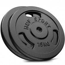 Набор металлических дисков Hop-Sport Strong 2 x 15 кг
