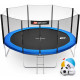 Батут Hop-Sport 14ft (427см) синий с внешней сеткой