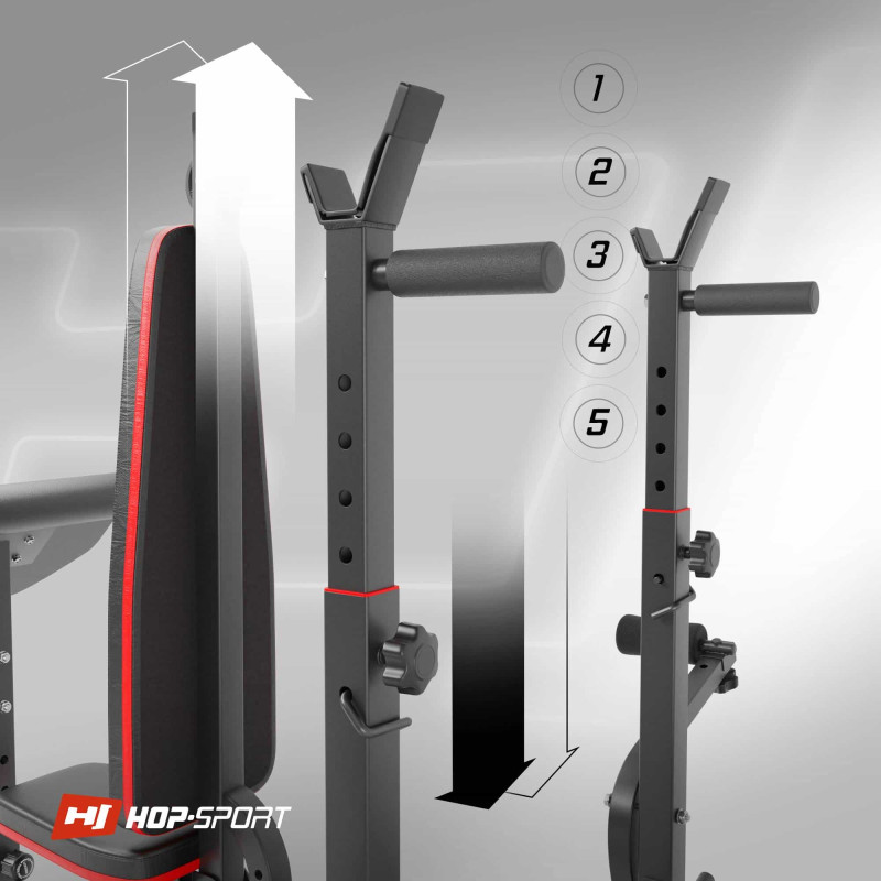 Скамья тренировочная Hop-Sport HS-1075 Pro с партой Скотта