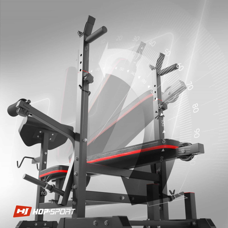 Скамья тренировочная Hop-Sport HS-1075 Pro с партой Скотта