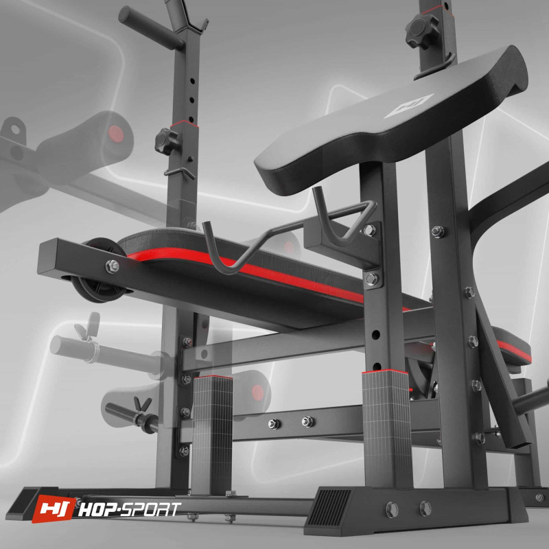 Скамья тренировочная Hop-Sport HS-1075 Pro с партой Скотта