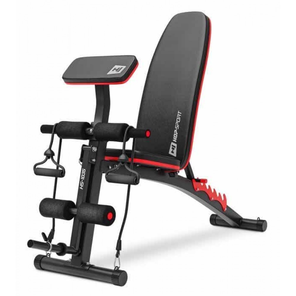 Силовий набір Hop-Sport Premium 59 кг з лавою 1035