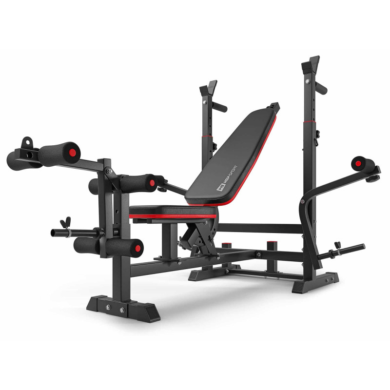 Силовой набор Hop-Sport Premium 39 кг со скамьёй 1075 PRO и партой Скотта