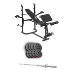 Набір Hop-Sport Premium 39 кг з лавою Trex Sport 020