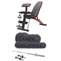 Силовой набор Elitum Titan 68 кг со скамьёй Hop-Sport 1035