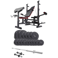 Набір Elitum Titan 68 кг з лавою Hop-Sport 1075 PRO