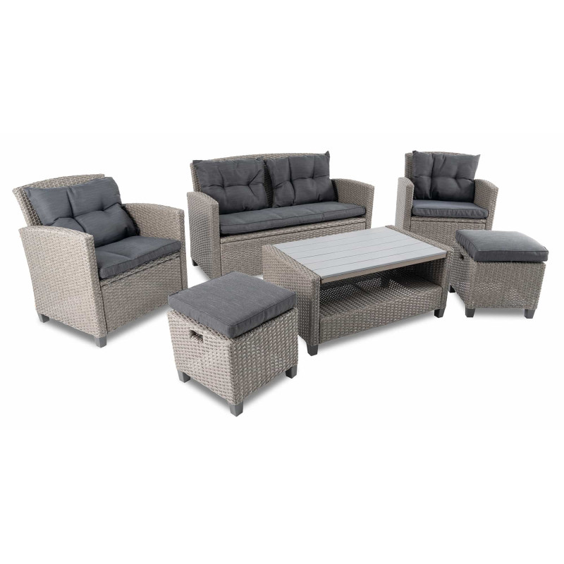 Комплект садовой мебели из ротанга DiVolio Firenze Grey