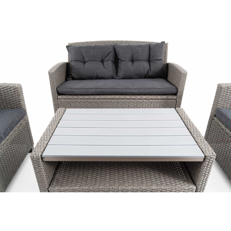 Комплект садовой мебели из ротанга DiVolio Firenze Grey