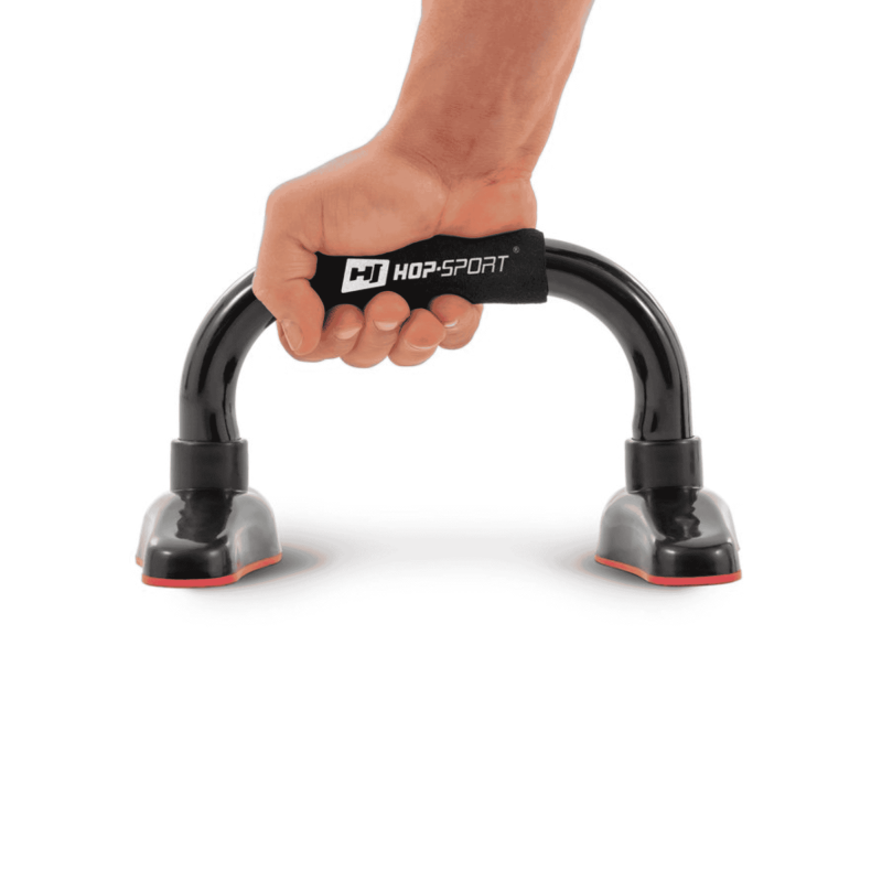 Упори для віджимань Hop-Sport M020PU чорно-червоні