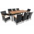 Садові меблі Di Volio VERONA 8+1 чорно-кремові