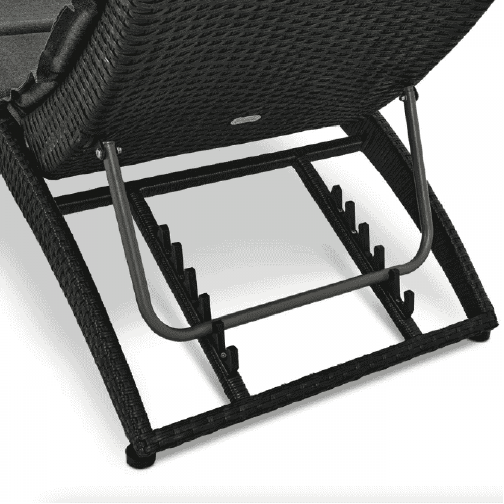 Садовый шезлонг Di Volio Ciampino черно/графитовый