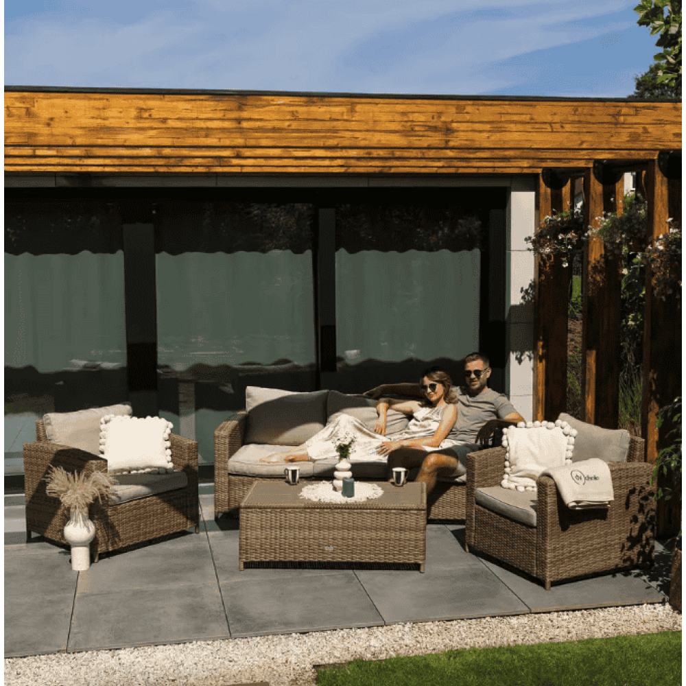 Комплект садових меблів Di Volio Veleti бежевий