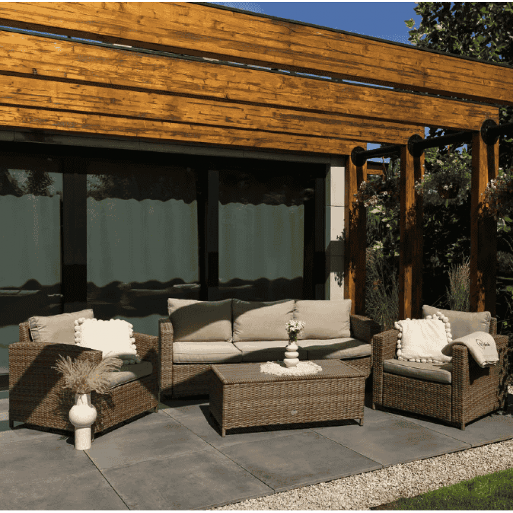 Комплект садових меблів Di Volio Veleti бежевий