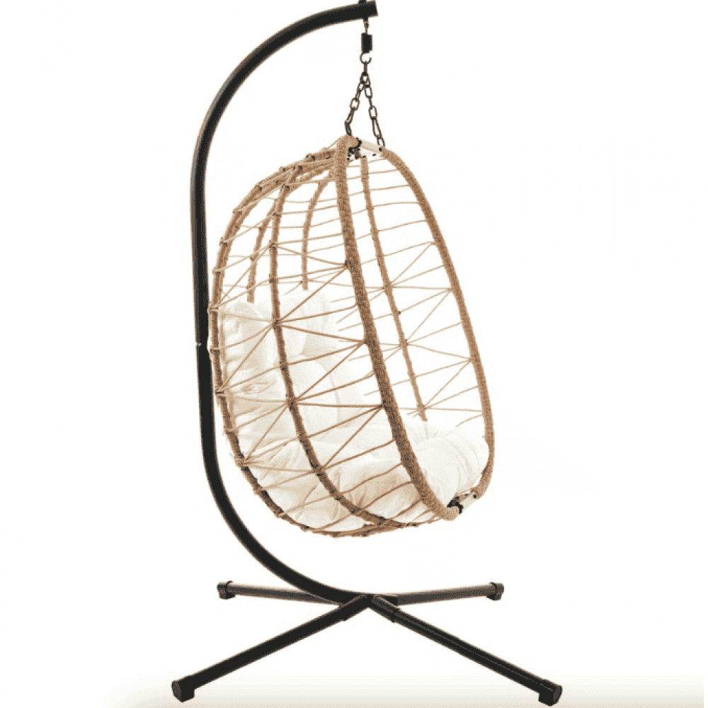 Підвісне крісло-кокон Di Volio Corta одномісне бежевий