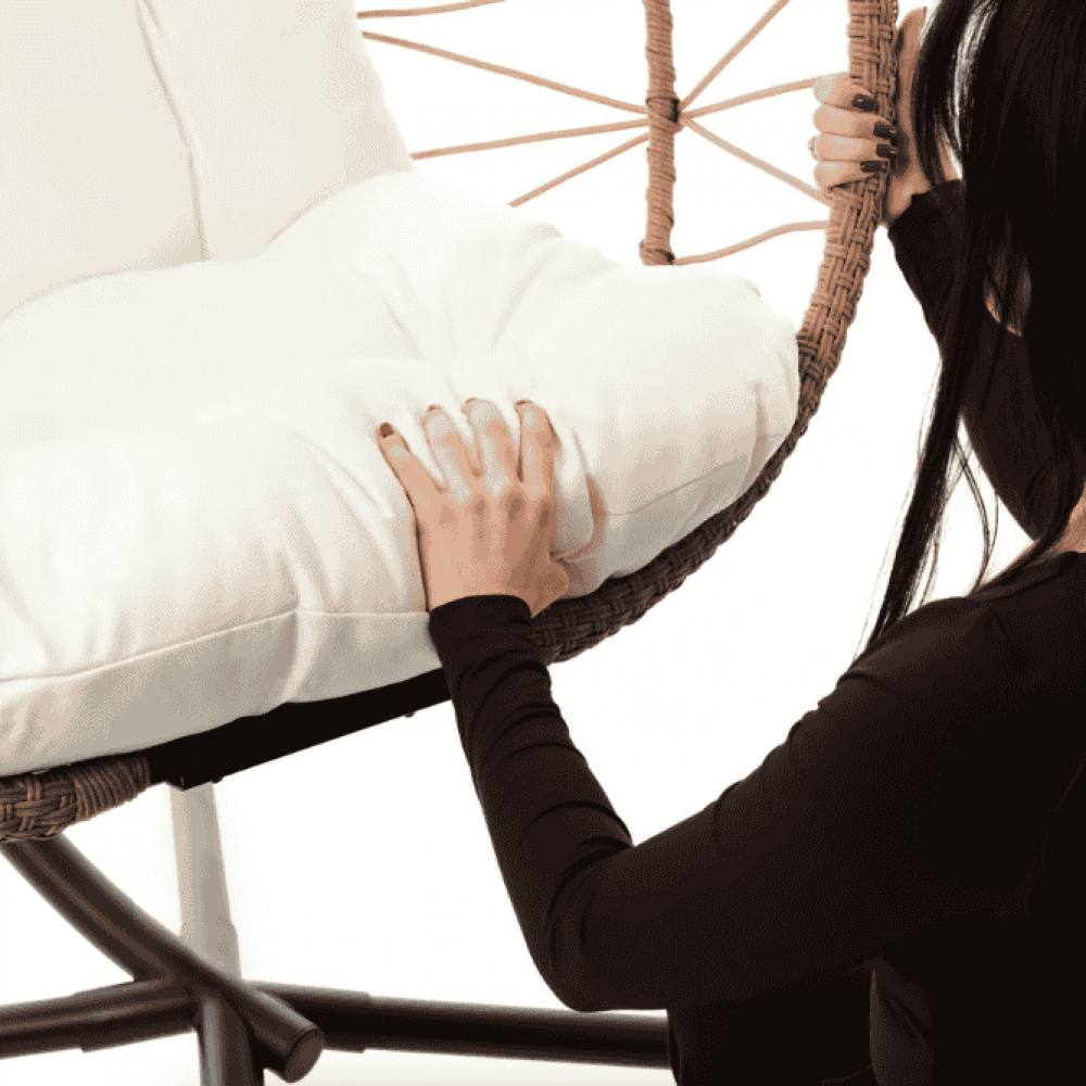 Підвісне крісло-кокон Di Volio Corta одномісне бежевий