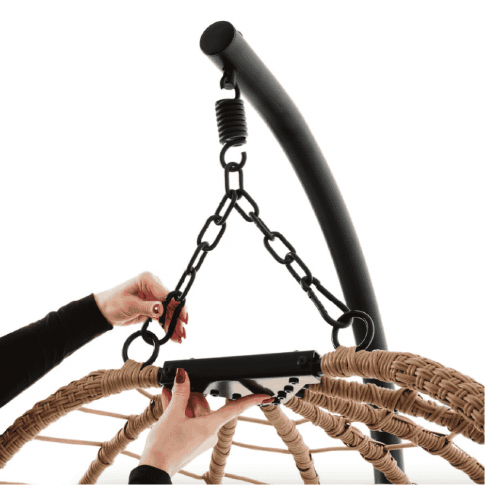 Підвісне крісло-кокон Di Volio Corta одномісне бежевий