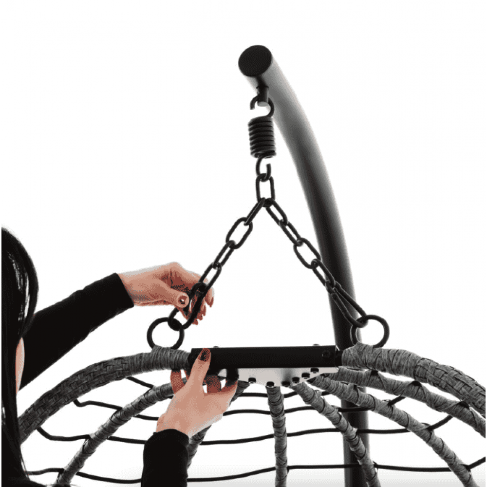 Підвісне крісло-кокон Di Volio Corta одномісне графітовий