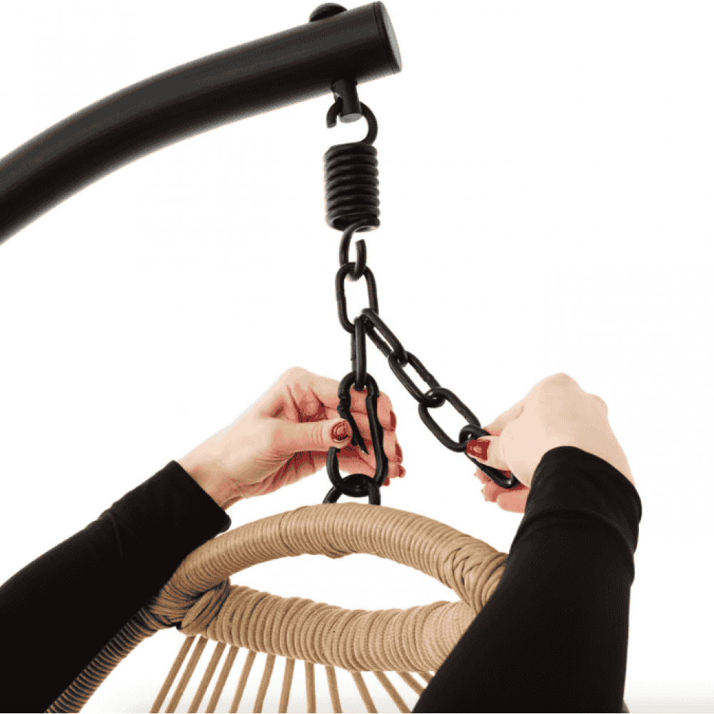 Подвесное кресло-кокон Di Volio Beluno бежевый