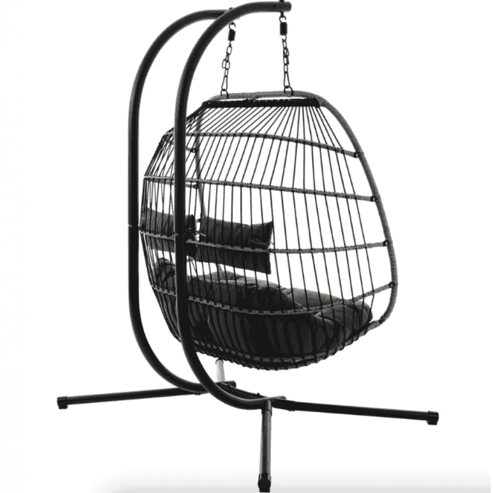 Підвісне крісло-кокон Di Volio Rona двомісне графітовий