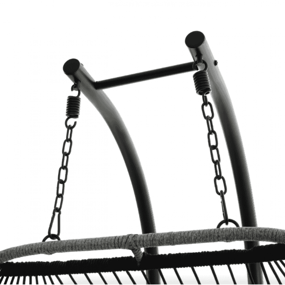 Підвісне крісло-кокон Di Volio Rona двомісне графітовий