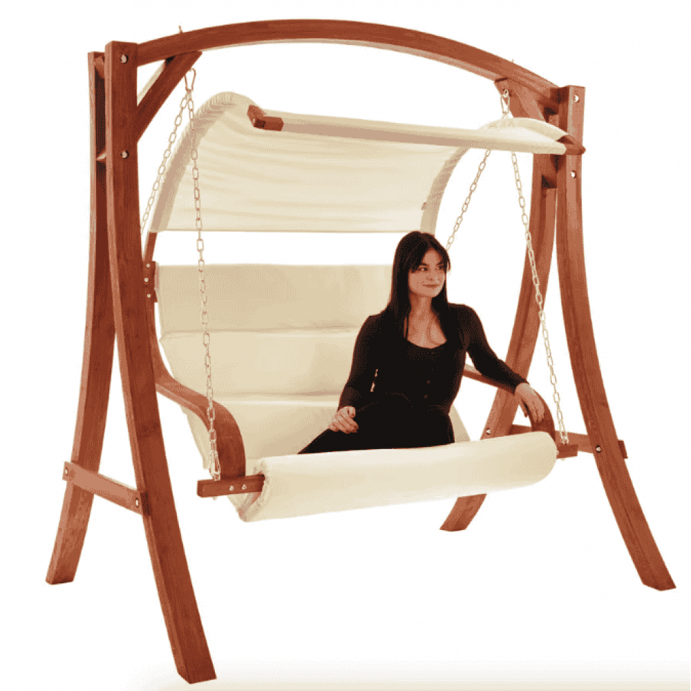 Садовые качели Di Volio Pergia двухместная бежевый