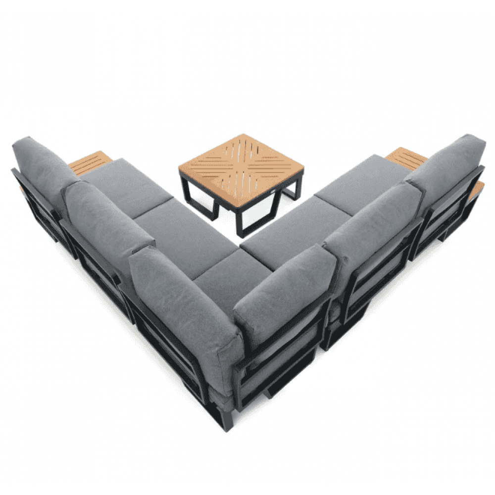 Комплект садових меблів Di Volio Veledo графітовий