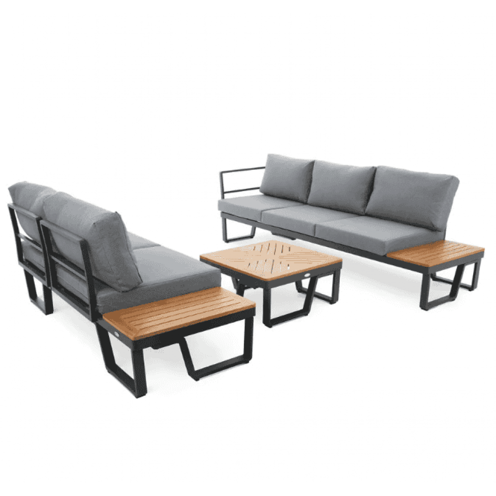 Комплект садових меблів Di Volio Veledo графітовий