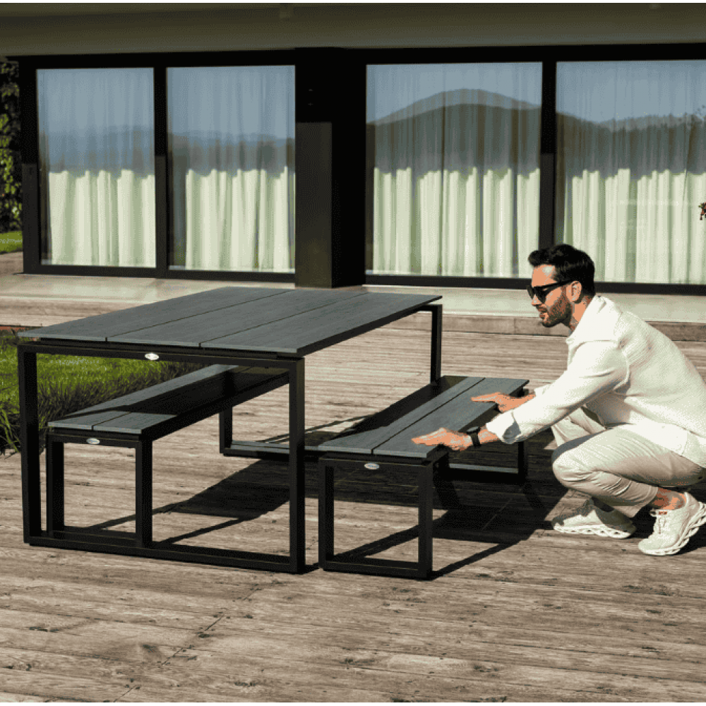 Скамья Di Volio Pisa 160 см серый