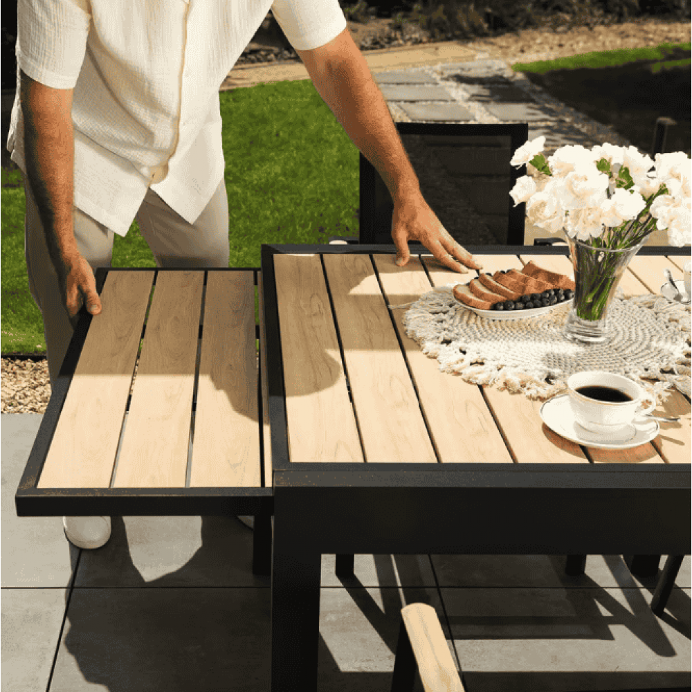 Стіл садовий Di Volio Comlo розсувний бежевий