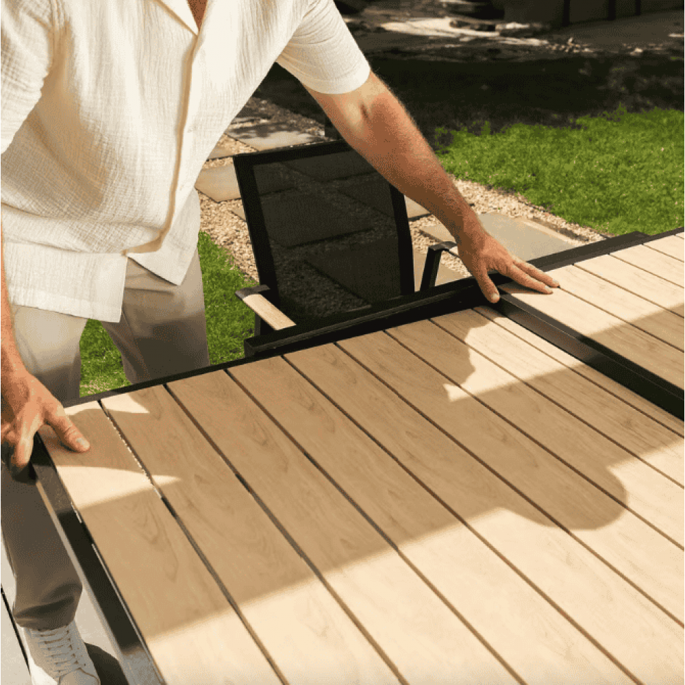 Стіл садовий Di Volio Comlo розсувний бежевий