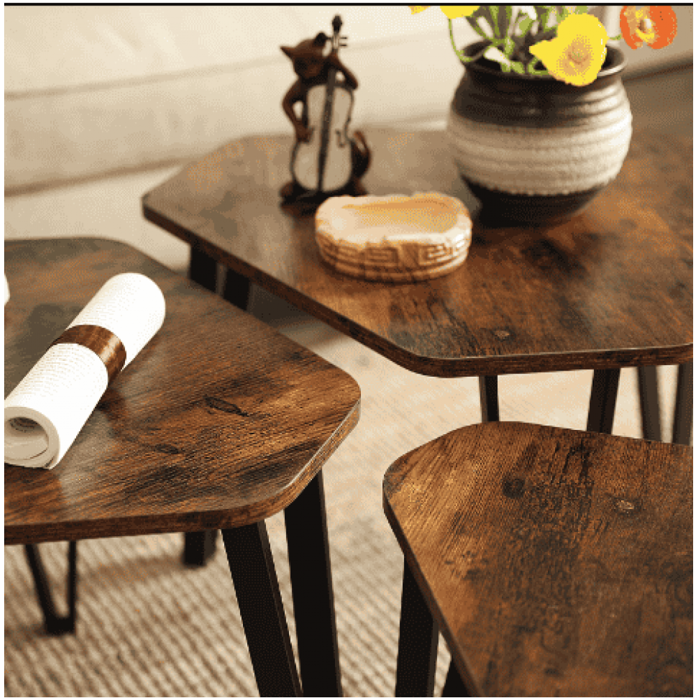 Комплект журнальних столиків Leobert Kombo 3 шт в стилі Loft