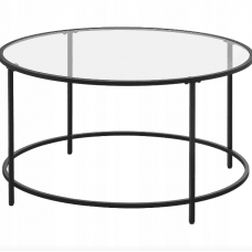 Журнальный столик Leobert Oskar круглый со стеклянной столешницей Журнальный столик Leobert Oskar круглый со стеклянной столешницей
