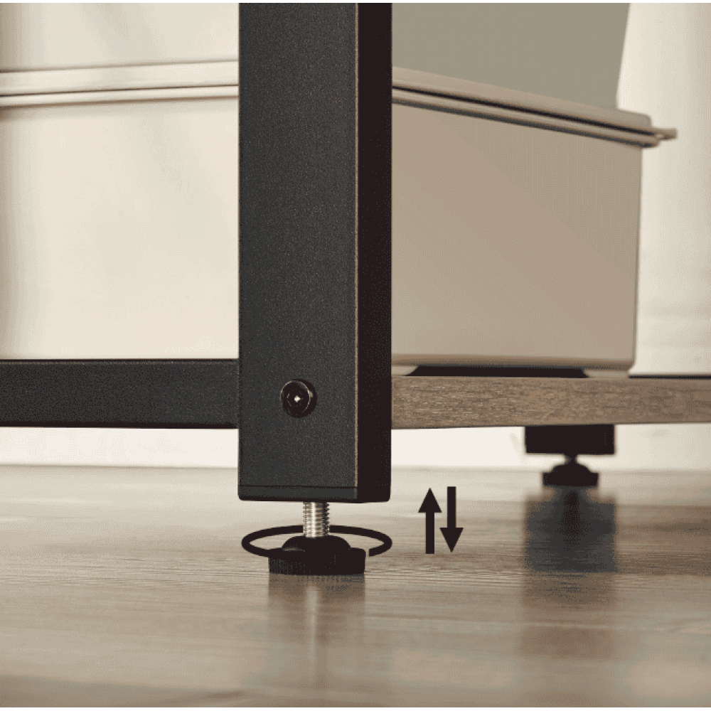 Компьютерный стол Leobert Devoko с боковыми полками в стиле Loft натуральный