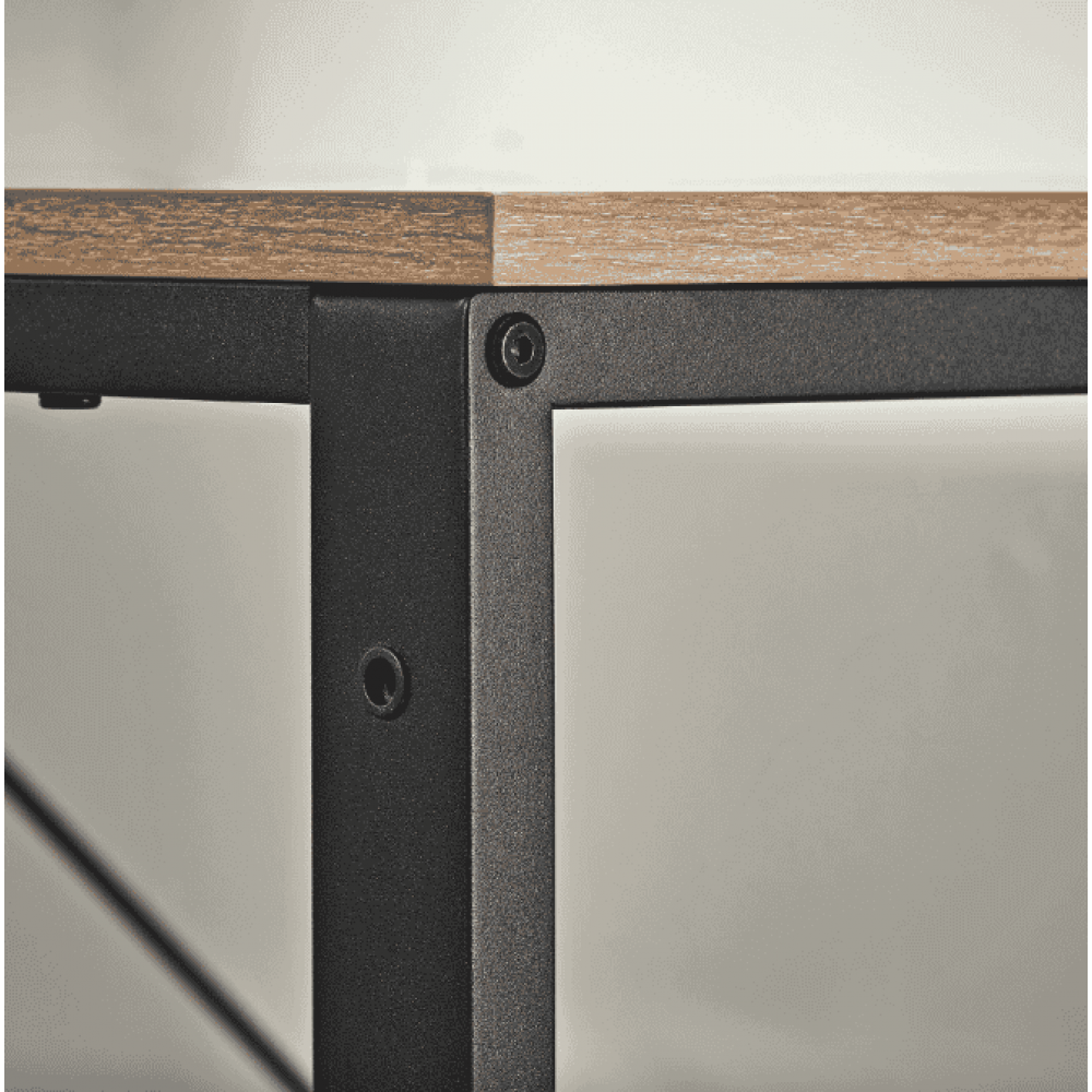 Компьютерный стол Leobert Devoko с боковыми полками в стиле Loft натуральный