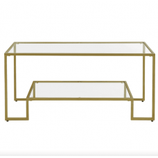 Журнальный столик Leobert Madison в стиле Loft золотистый Журнальный столик Leobert Madison в стиле Loft золотистый