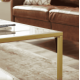 Журнальний столик Leobert Madison в стилі Loft золотистий