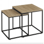 Комплект журнальных столиков Leobert Nika квадратные сонома