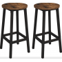Барный стул Leobert Halmar 2 штуки в стиле Loft коричневый
