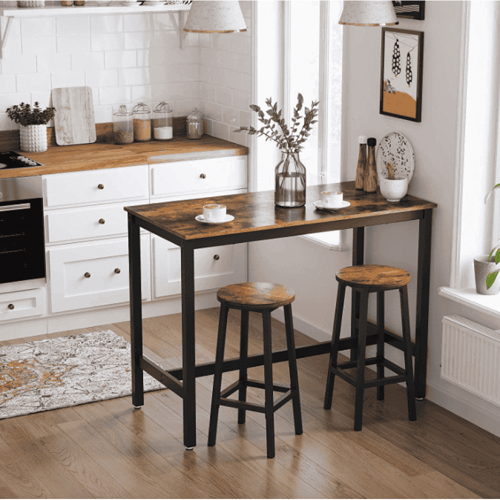 Барный стул Leobert Halmar 2 штуки в стиле Loft коричневый