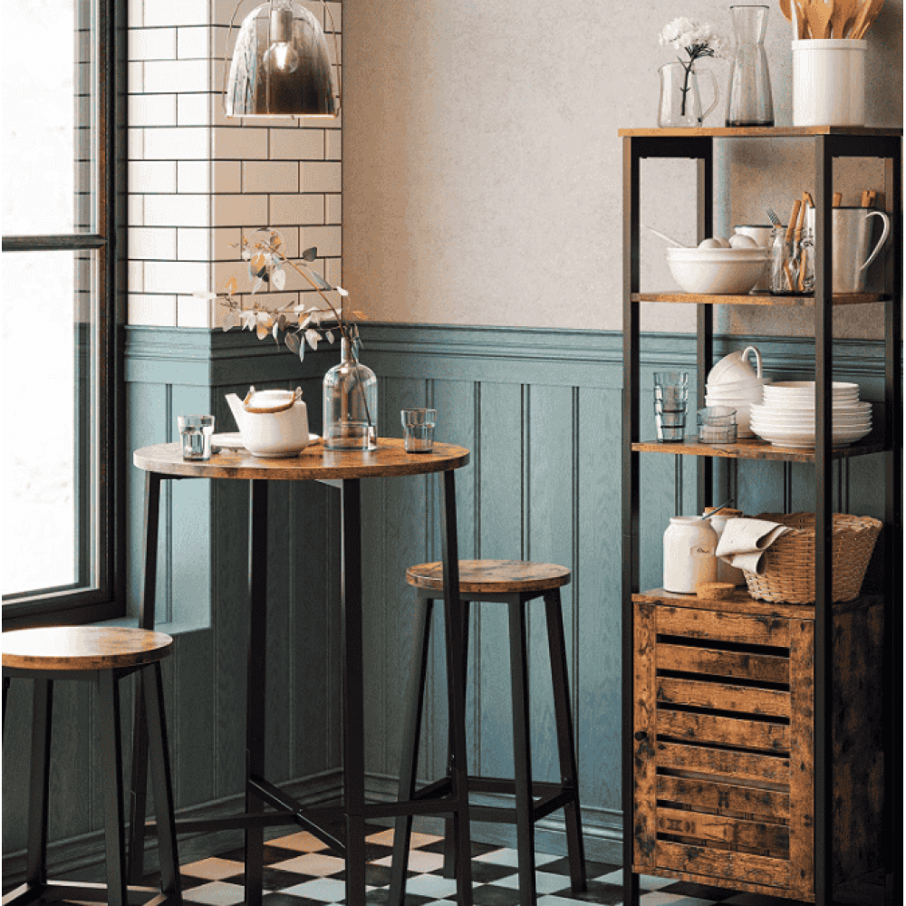 Барный стул Leobert Halmar 2 штуки в стиле Loft коричневый