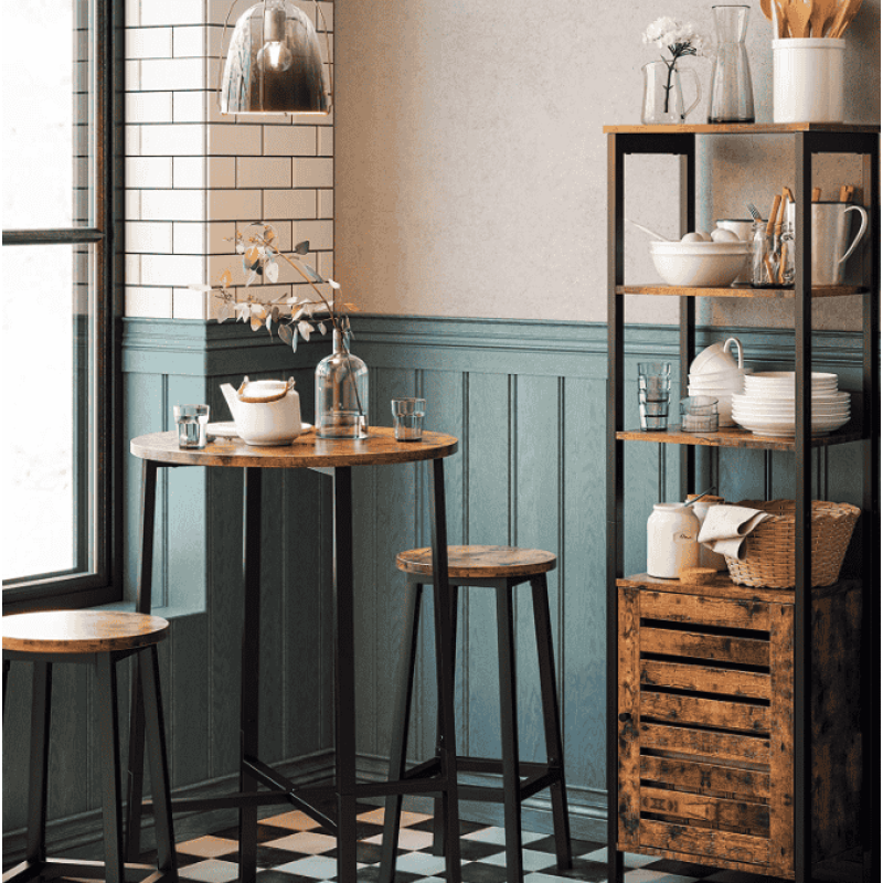 Барный стул Leobert Halmar 2 штуки в стиле Loft коричневый