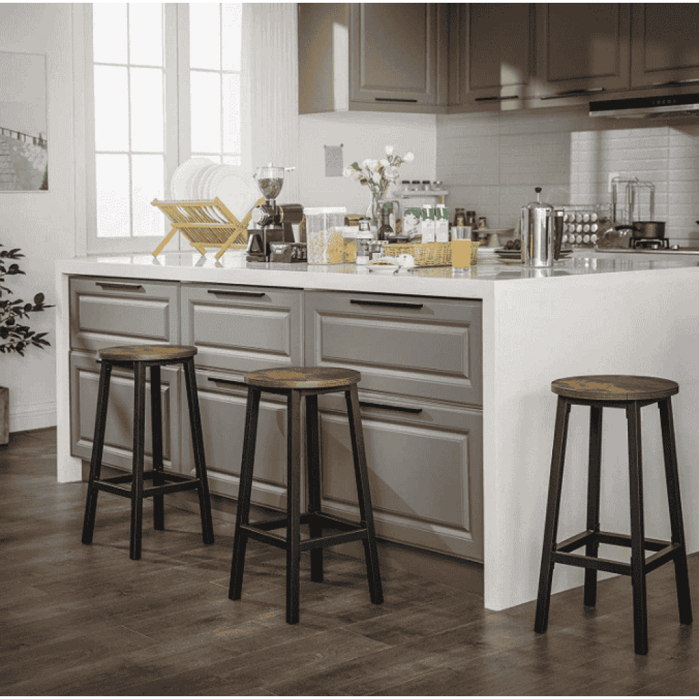 Барный стул Leobert Halmar 2 штуки в стиле Loft коричневый