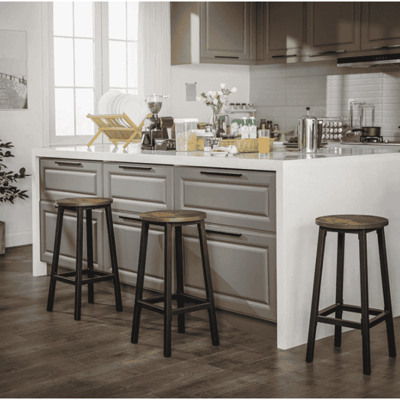 Барный стул Leobert Halmar 2 штуки в стиле Loft коричневый