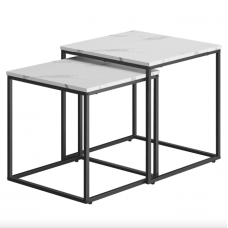 Комплект журнальных столиков Leobert Nika квадратные мраморные Комплект журнальных столиков Leobert Nika квадратные мраморные