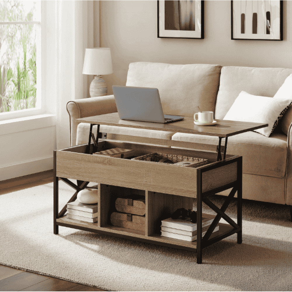 Стіл трансформер Leobert Elias в стилі Loft натуральний