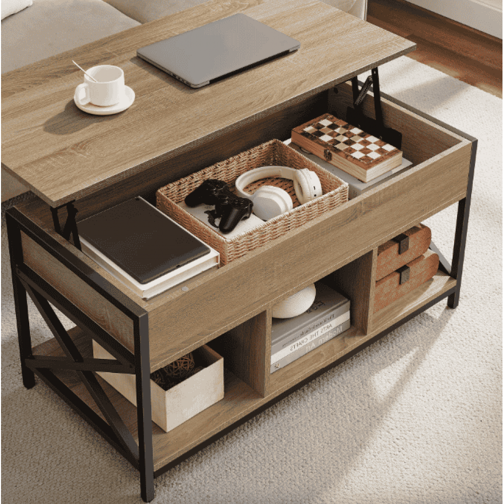 Стіл трансформер Leobert Elias в стилі Loft натуральний