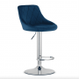 Барний стілець Leobert Kast з спинкою 2 штуки темно-синій